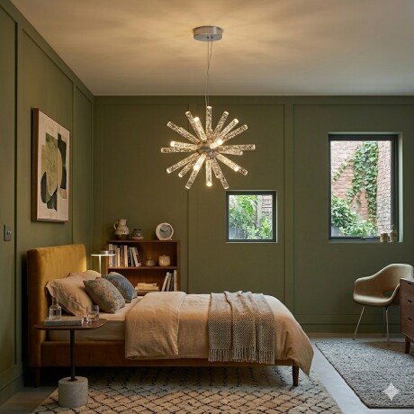 Colgante Led esfera 18 luces 50W Dimerizable Colgante Led esfera 18 luces 50W Dimerizable