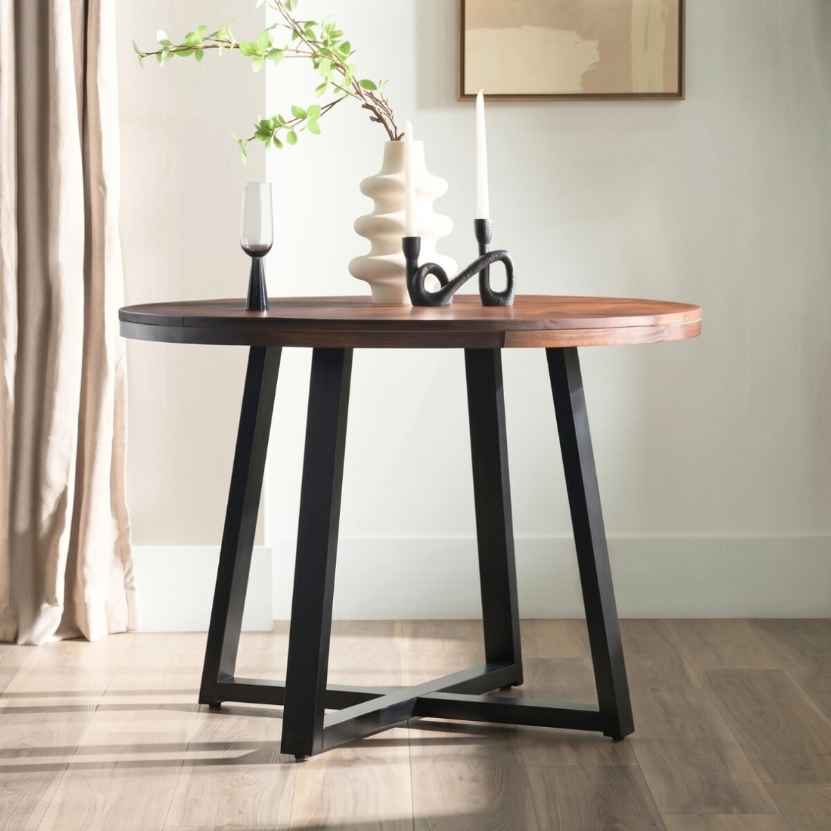 Mesa de Comedor Redonda Madera natural - Niara 