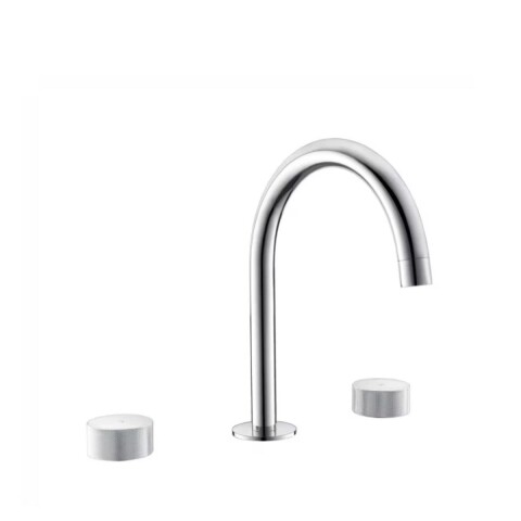 Grifería de lavatorio bimando de mesada Nuoro cromo Grifería De Lavatorio Bimando De Mesada Nuoro Cromo