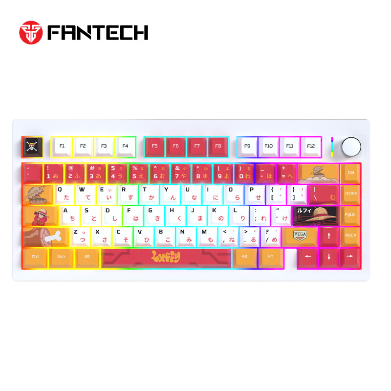 Teclado Gamer Fantech MK921 Luffy One Piece Switch Brown Teclado Gamer Fantech MK921 Luffy One Piece Switch Brown