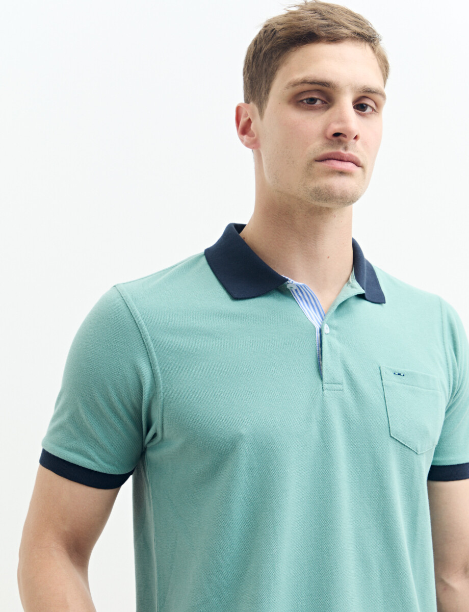 520753 REMERA HARRINGTON LABEL Verde