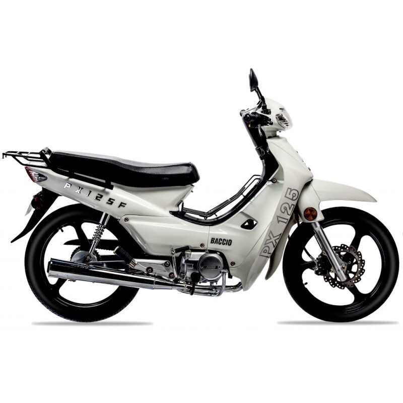 Moto Baccio Cub Px125 F Llanta De Aleacion Blanco