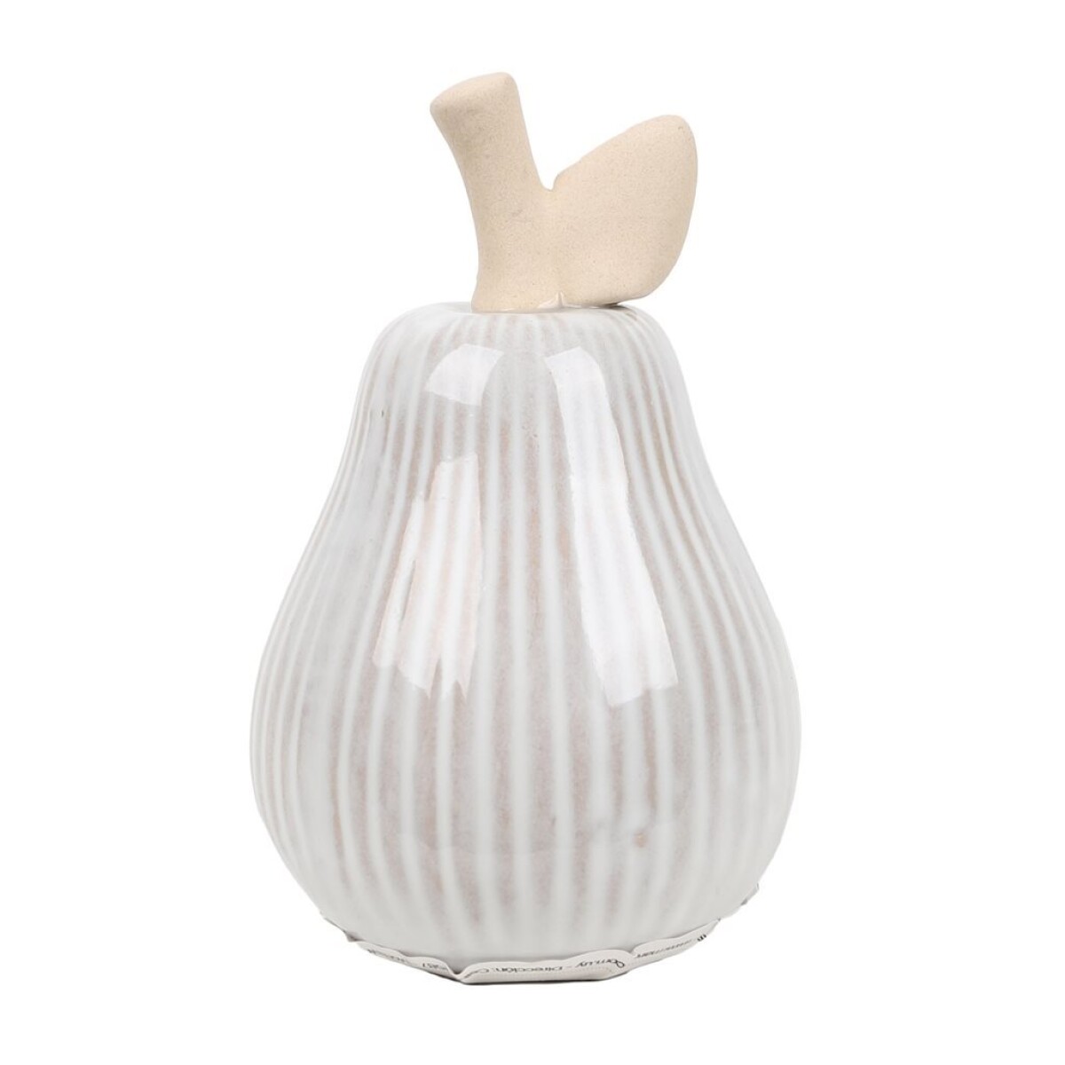 PERA CERAMICA ACANALADA 6.5x6.5x11.5CM TORNASOLADO 