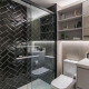 CERAMICA REVESTIMIENTO 10X20 BRILLANTE NEGRO BISELADO METRO GAMAS DE NEGRO