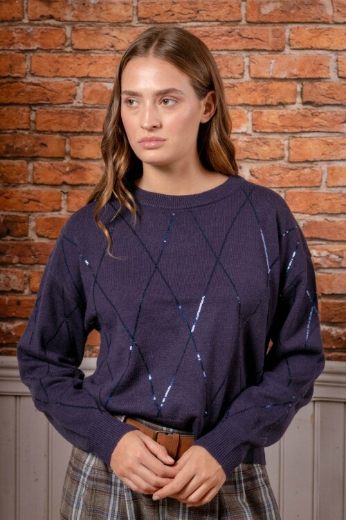 Sweater dama Azul