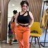 Jean Arcoiris Naranja