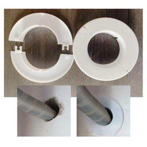 Cubierta Salida Caño Aire Acondicionado Embellecedor 13,5 Cm