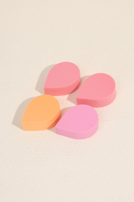 Set Esponjas 4 Un. Mix Colores Color Unico