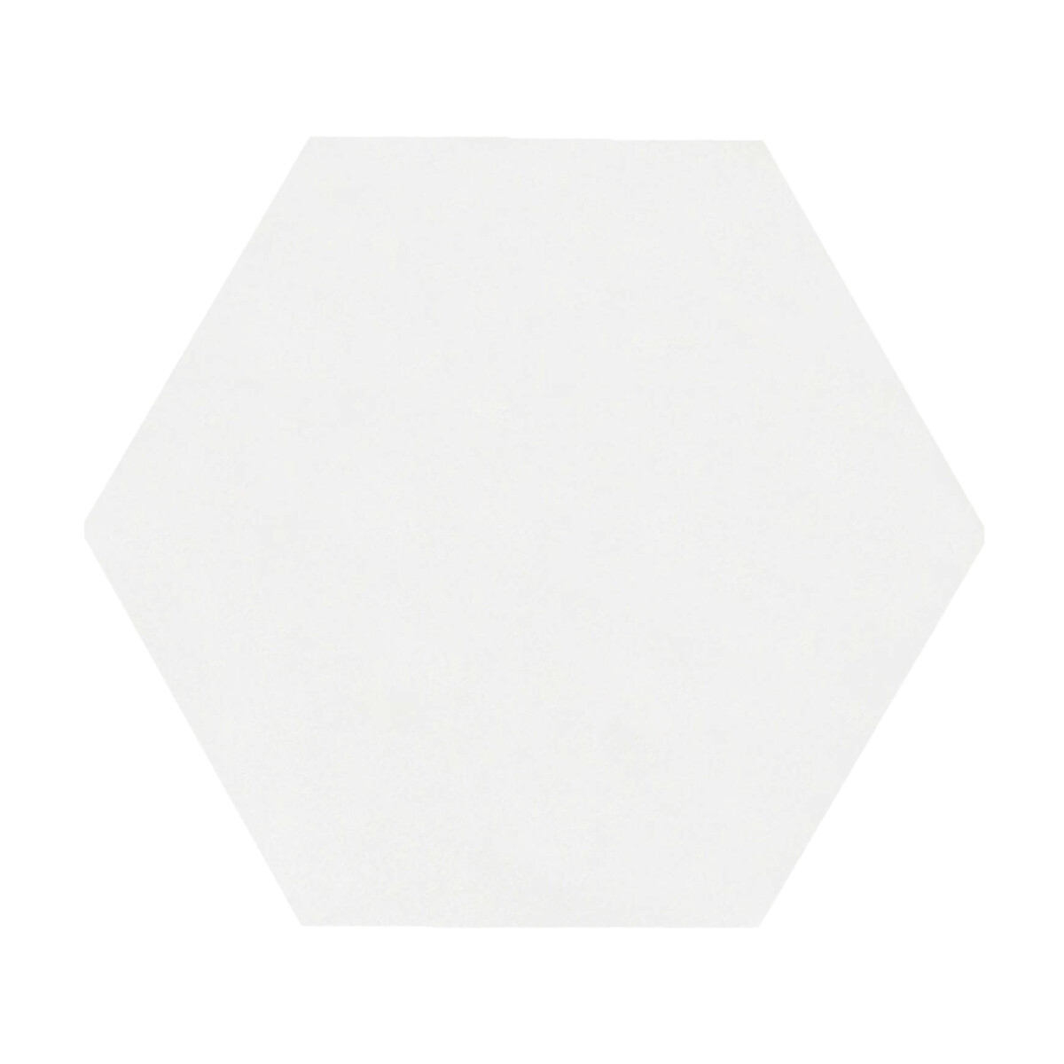 Porcelanato Hexagonal Blanco Mate 19.8X22.8Cm Piso Pared - GAMAS DE BLANCO 