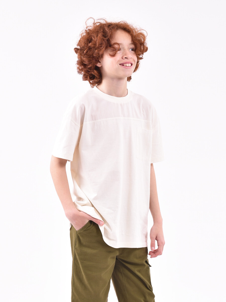 REMERA BERTINO - CREMA 