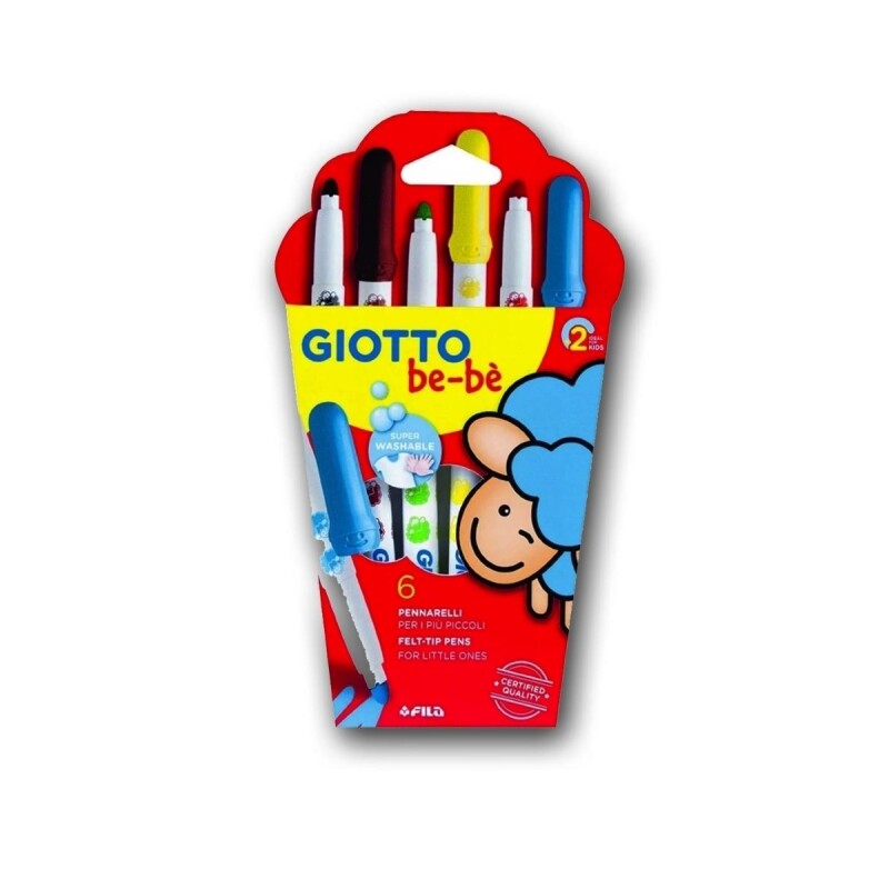 Marcadores Giotto Bebé – Set x6 Colores MARCADOR GIOTTO BEBE X6 COL