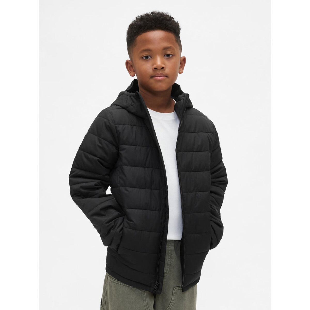 V-FRCH LW LOGO PUFFER - TRUE BLACK V2 
