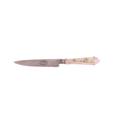 CUCHILLO PLATA Y ORO VERIJERO A