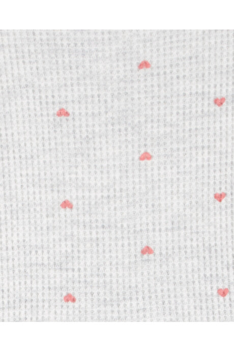 Set dos piezas de algodón térmico, pantalón y body, diseño corazones Set dos piezas de algodón térmico, pantalón y body, diseño corazones