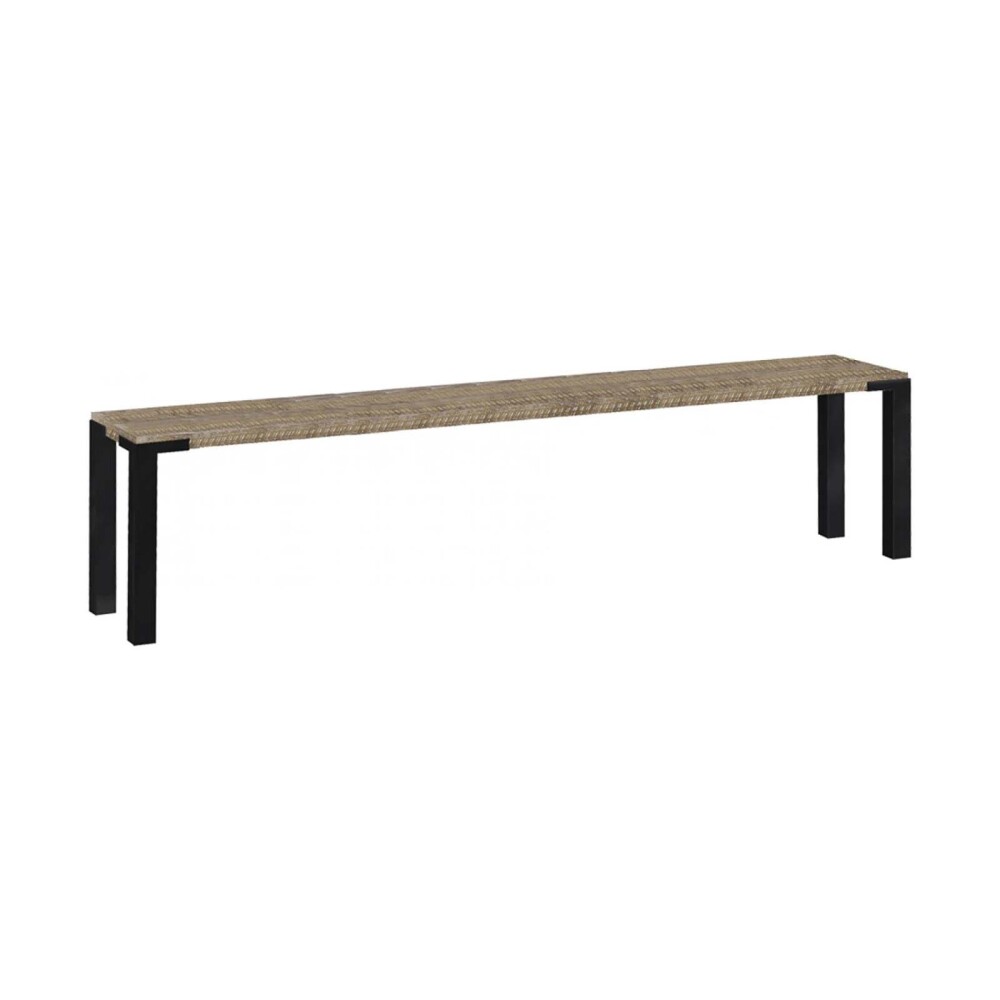BANCO DE COMEDOR MADERA-Y-METAL NATURAL-BEIGE MADISON