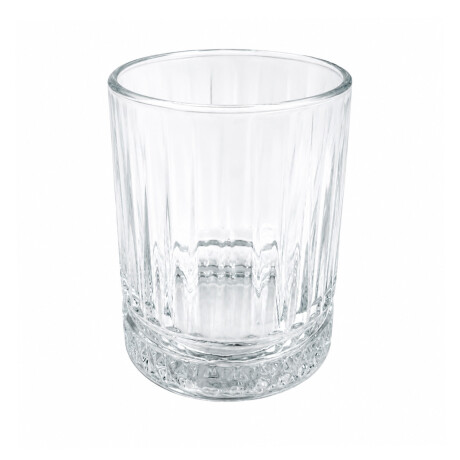 Set de 6 vasos de whisky 326ml labrado vertical Set de 6 vasos de whisky 326ml labrado vertical