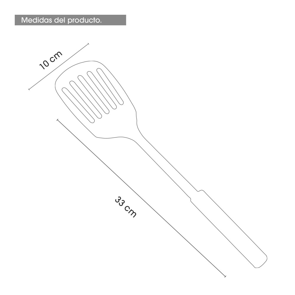 Utensilio Cocina 33cm Unidad Gastronomia Varios Modelos Espátula