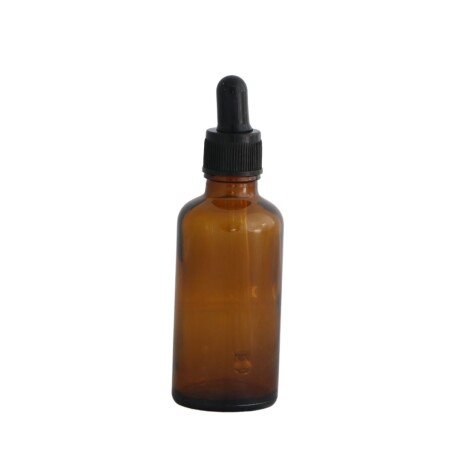 Frasco ambar con tetina NEGRA 10 mL