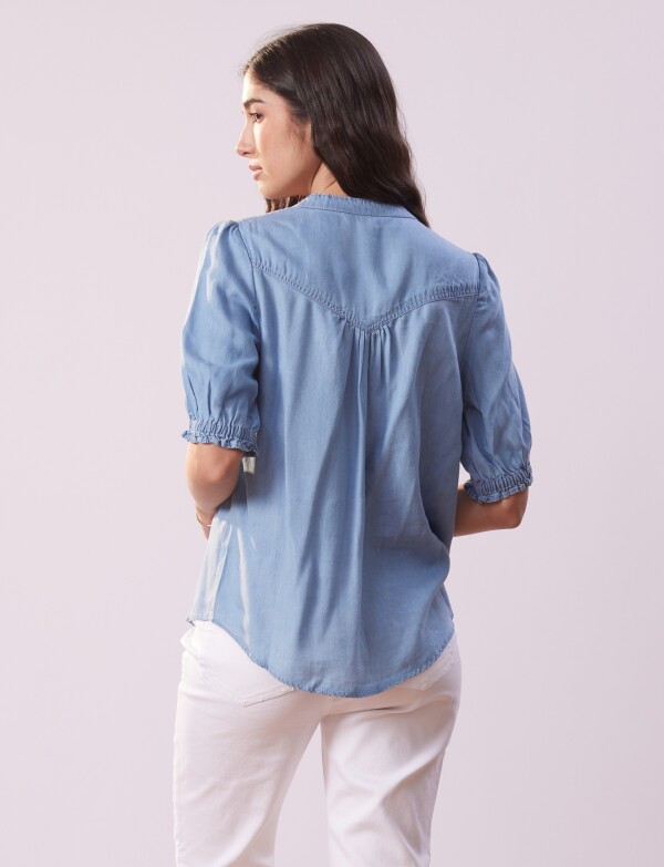 Blusa Lyocell JEAN CLARO