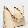 Shopper Amalfi en efecto cuero graneado Natural