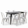 Juego de comedor 4 sillas Tolix 120 Blanco