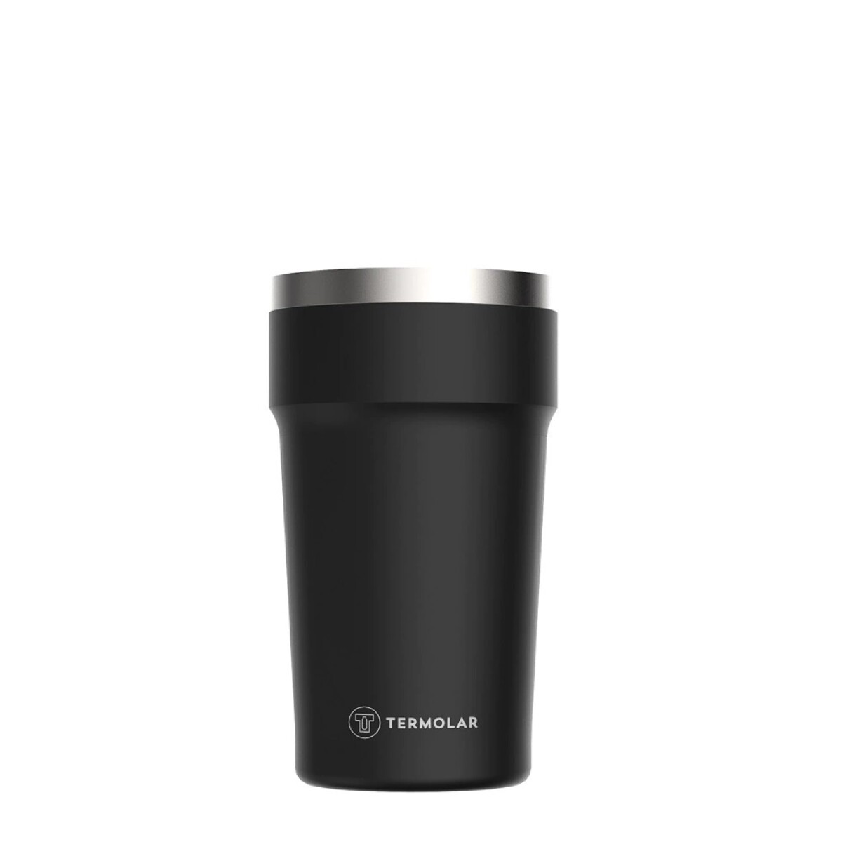 VASO TERMOLAR SIN TAPA 500ML - NEGRO 