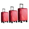 Set de 3 Valijas de Mano Rígidas Rojo