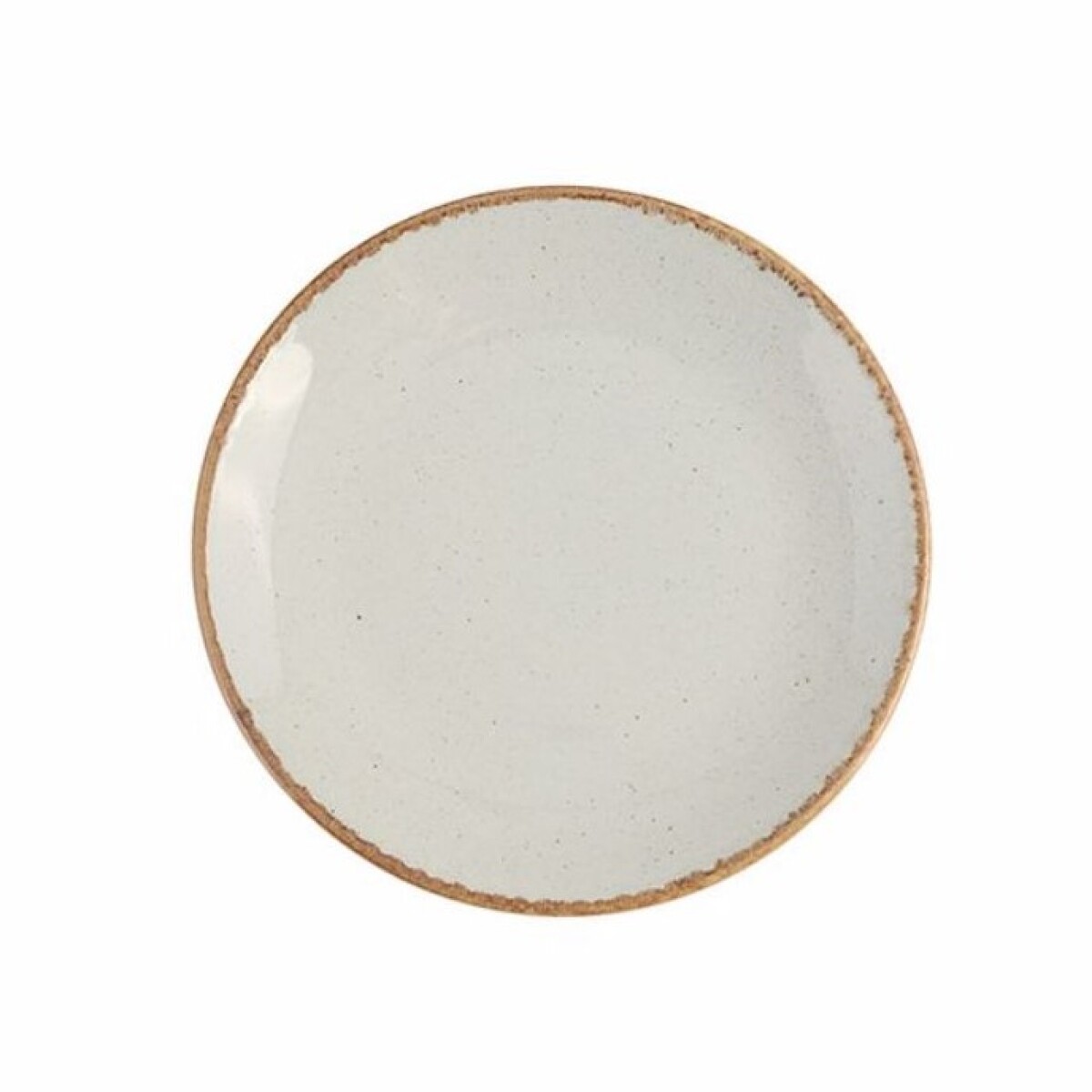 plato llano postre, porcelana gris 