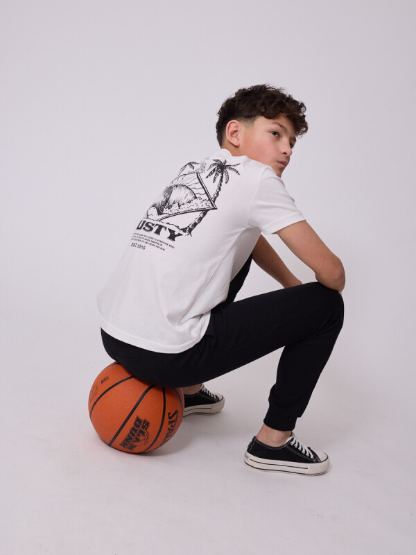 T-SHIRT LYSANDER TEEN RUSTY Blanco