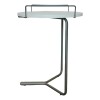 Mesa de arrimo blanca - Pata de metal. Mesa de arrimo blanca - Pata de metal.