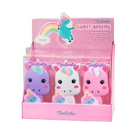 Cepillo de pelo Martinelia Unicornios Violeta