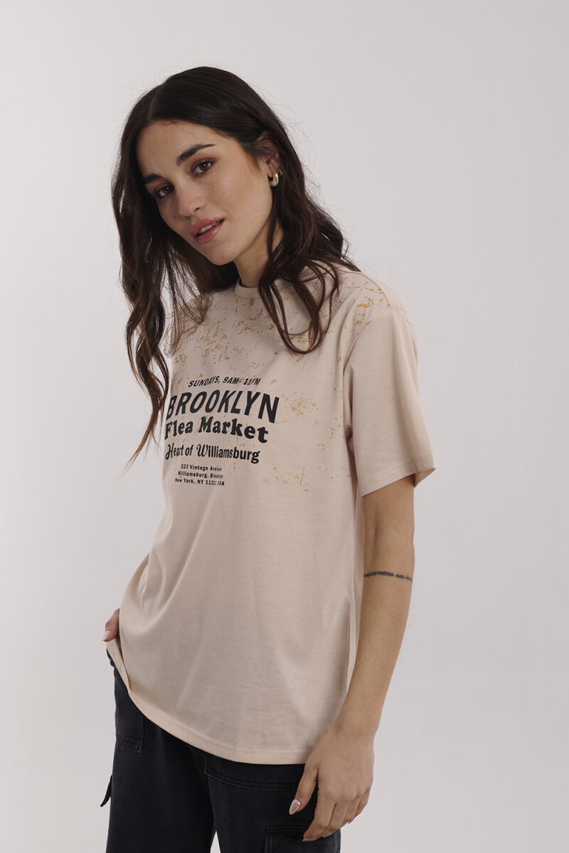 REMERA FEDERICA BEIGE