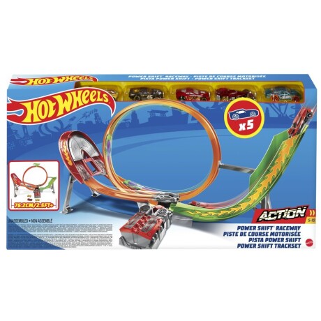 Pista de Autos Hot Wheels Stunt de Carreras Turbo 001