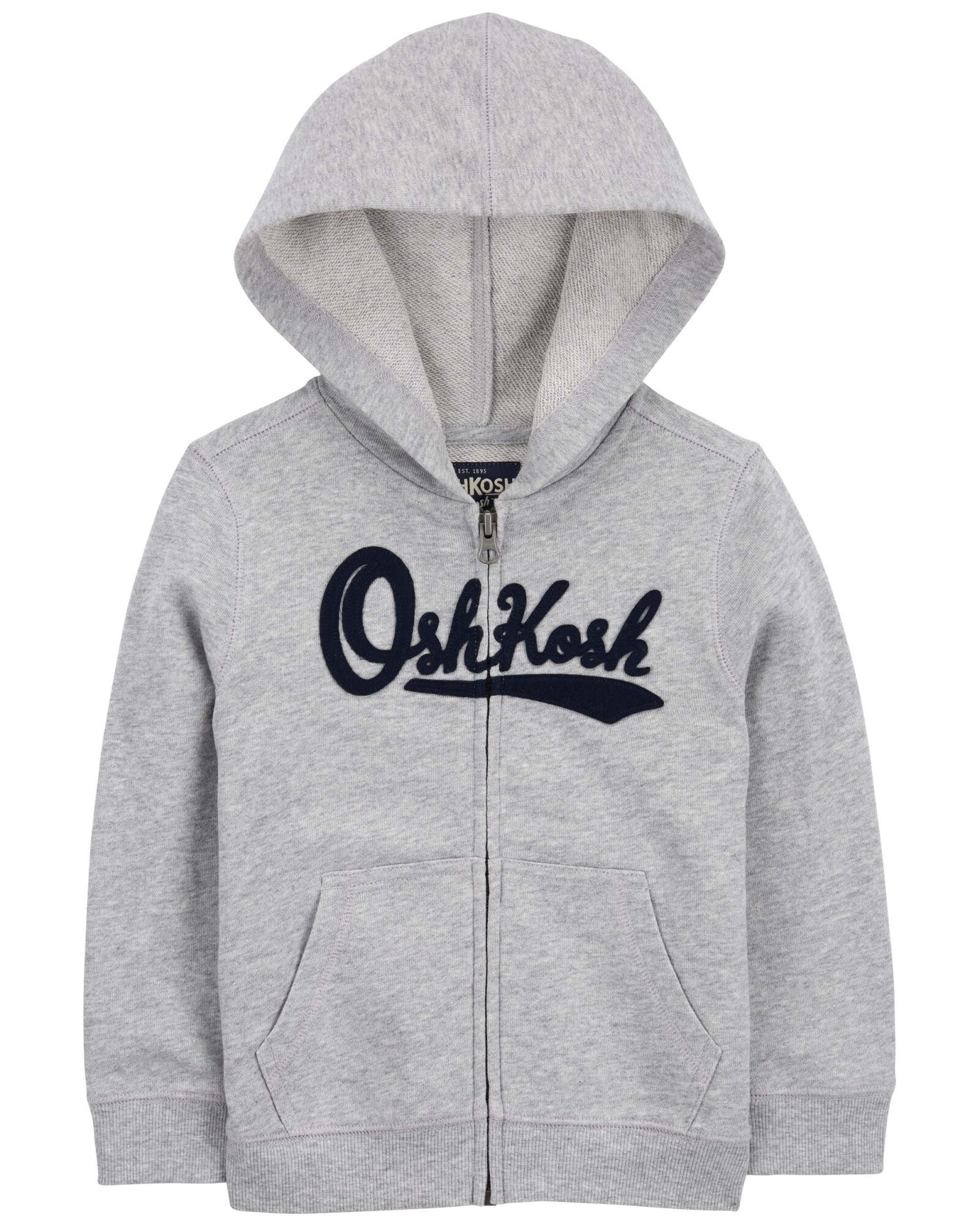 Campera de algodón, con capucha y logo. Talles 2-5T Sin color