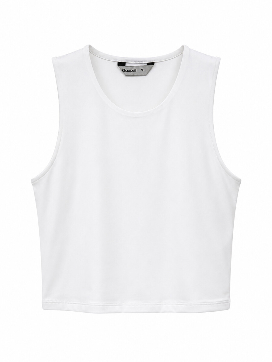 MUSCULOSA BELT - BLANCO 