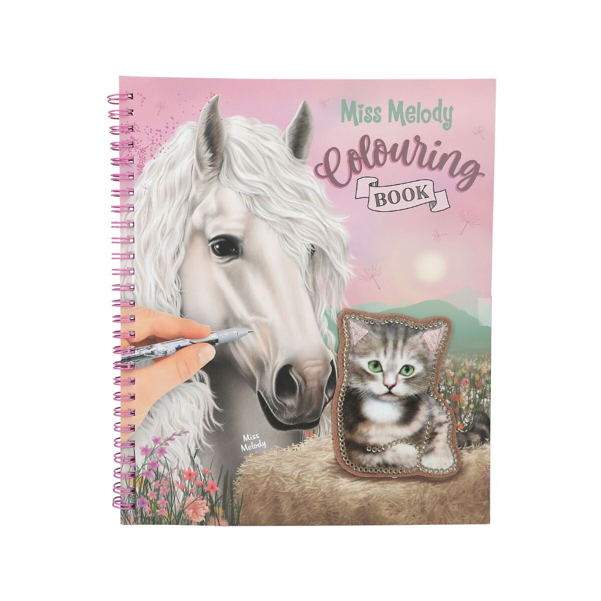 Libro para colorear con lentejuelas - Miss Melody 