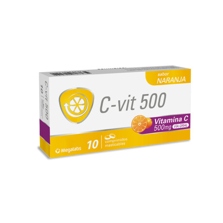 C-VIT 500mg 10 COMPRIMIDOS MASTICABLES C-VIT 500mg 10 COMPRIMIDOS MASTICABLES