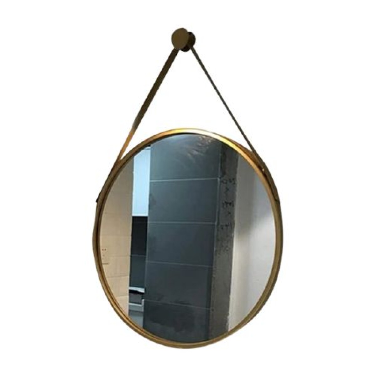 Espejo de pared con colgante de cuero 52 cm - ES52 