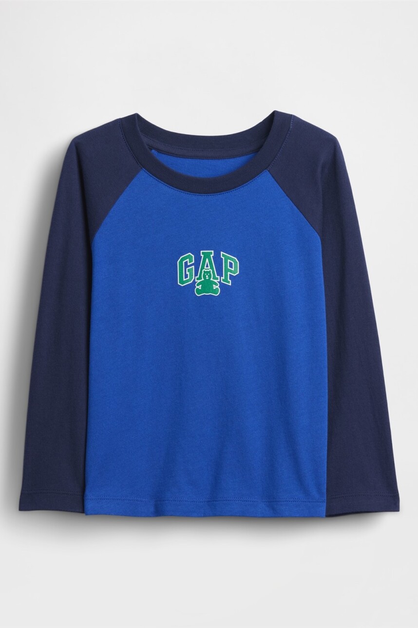 Remera Logo Gap Toddler Niño Royal Gem