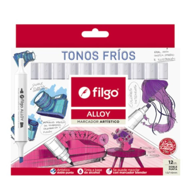 Filgo marcador Artistico Alloy- tonos frios Filgo Marcador Artistico Alloy- Tonos Frios