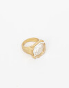 Anillos Medianos y Grandes Strass Anillo Grande Glass - Dorado Oro Amarillo