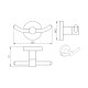 METAL CROMO ROMA ACCESORIOS DE BAÑO PERCHA LINEA ROMA 000