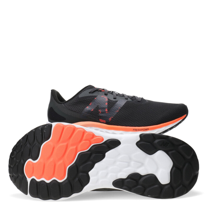 Championes de Hombre New Balance Fresh Foam Arishi V4 Negro - Anaranjado