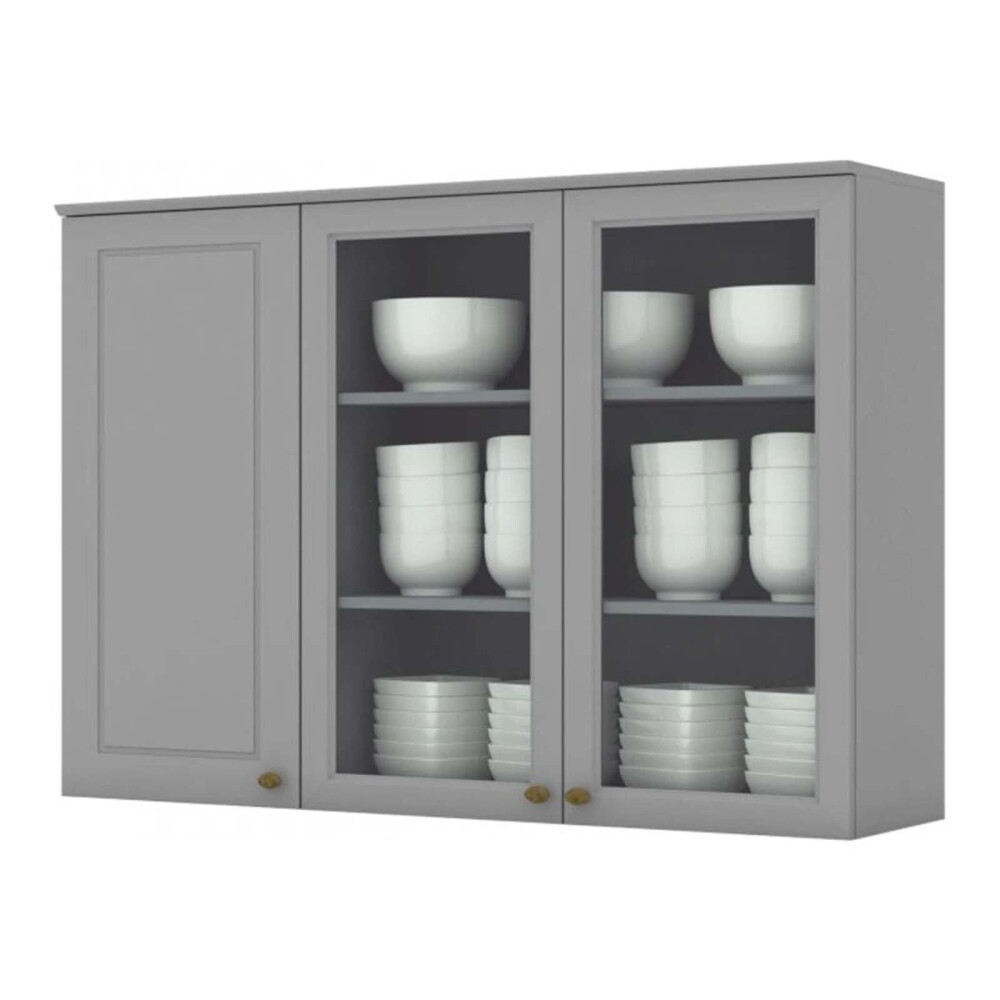AEREO DE COCINA 120 CM MDF GRIS AMERICANA