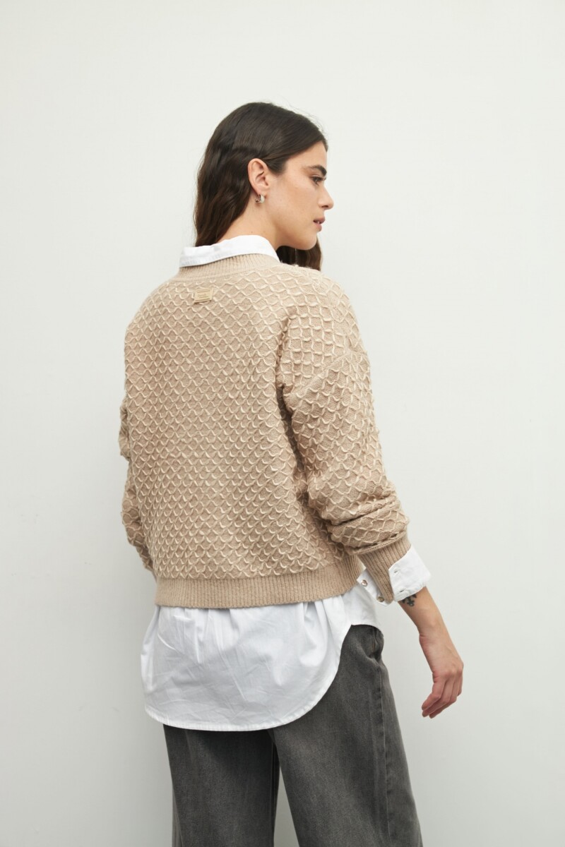 SWEATER SADIE Beige Melange