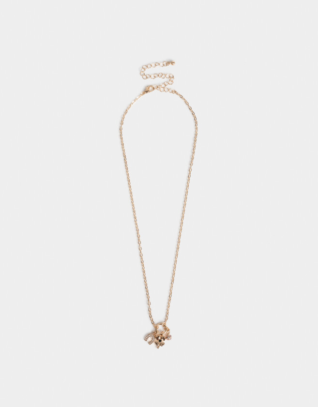 Collares Cortos Con strass Cortos Con Strass - Dorado