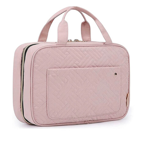 Bolso Organizador de Valijas Viaje Adaptador Frascos Rosa