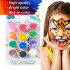 Kit de pinturas para rostro 12 pinturas y pincel Kit De Pinturas Para Rostro 12 Pinturas Y Pincel