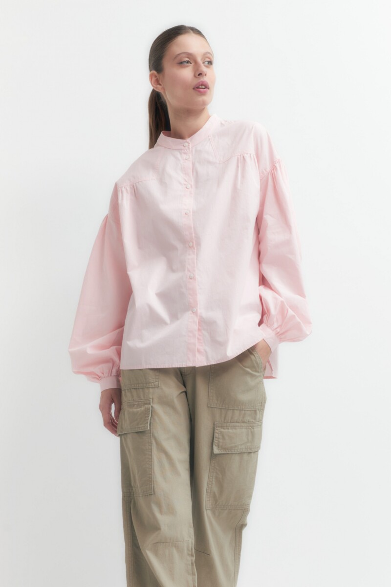 Camisa oversized - rosa 