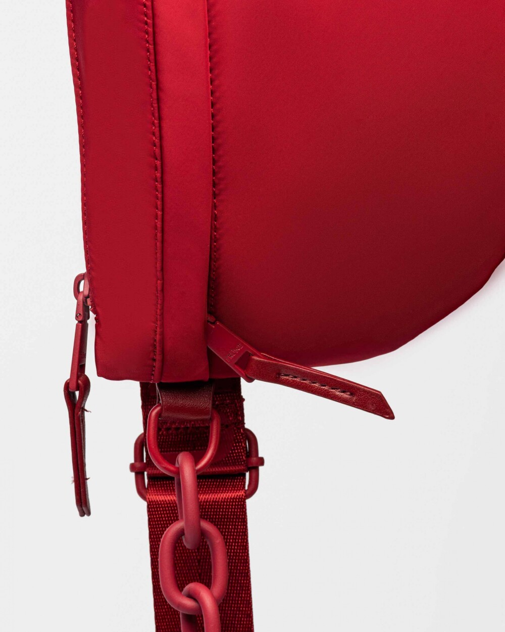 Riñonera Match En Nylon Rojo